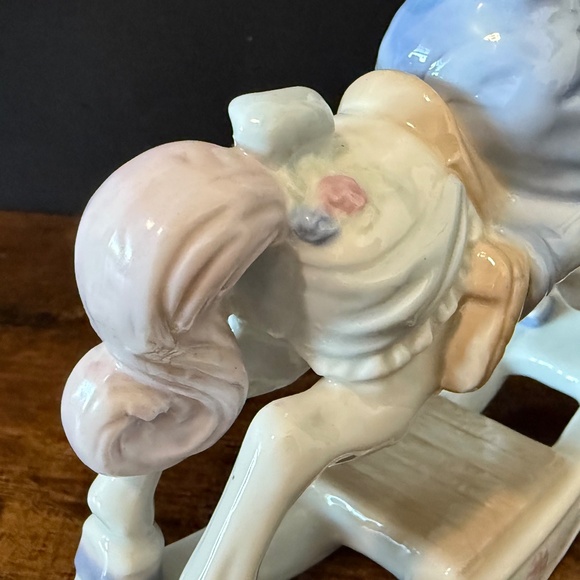 1991 MEICO PAUL SEBASTIAN Girl Riding Rocking Horse Figurine - Picture 10 of 14